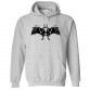 Scary Bat Skeleton Novelty Unisex Kids and Adults Pullover Hoodie for Halloween									 									 																		 									 									